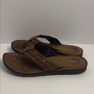 Clarks Brown Braided Sandals